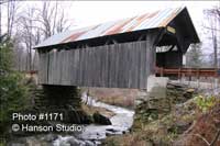 Stowe, VT - Gold Brook Bridge (AKA Emily's Bridge) - Winter